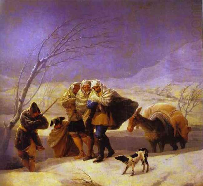The Snowstorm, Francisco Jose de Goya
